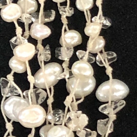 5 strand freshwater pearl necklace - Picture 3 of 8